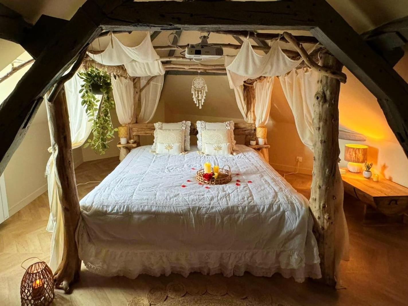 Duplex Safari Jusqu'A 4 Personnes, Spa, Cinema Et Lit Sous Les Arbres, Day Use, 10 Min Centre Ам'єн Екстер'єр фото
